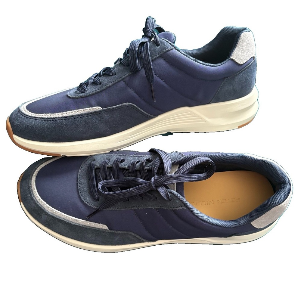 New Peter Millar Journeyman Tennis Shoes Sneaker MF25EF31 US 12 Navy Blue Gray